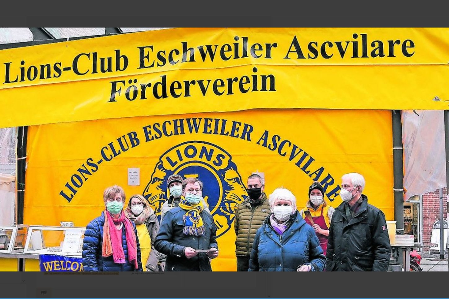 Spendenübergabe Lions Dez. 2020